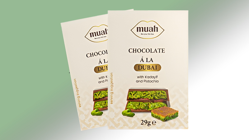 Muah Chocolate à la Dubai – milk chocolate – 29g